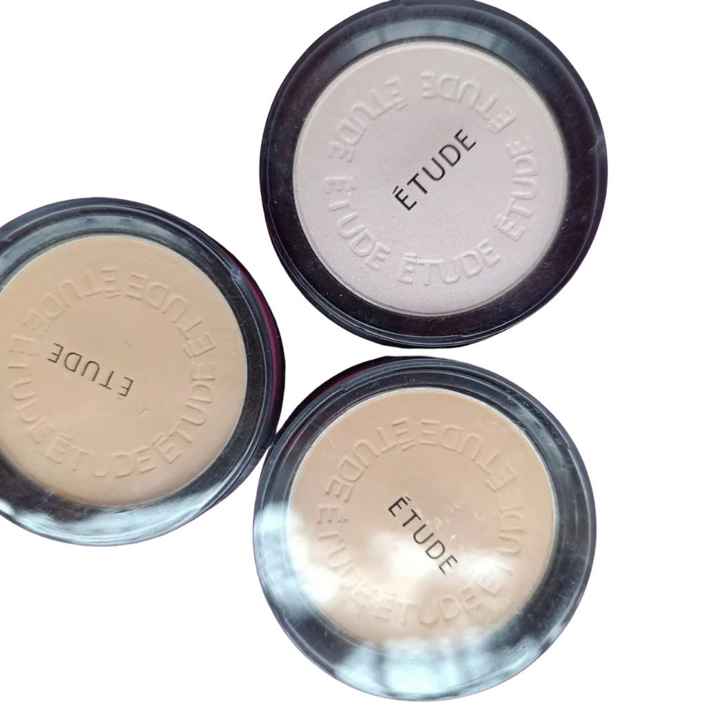 Etude Face Powder & Twin Cake Refill, Pearl & Long-Lasting Coverage