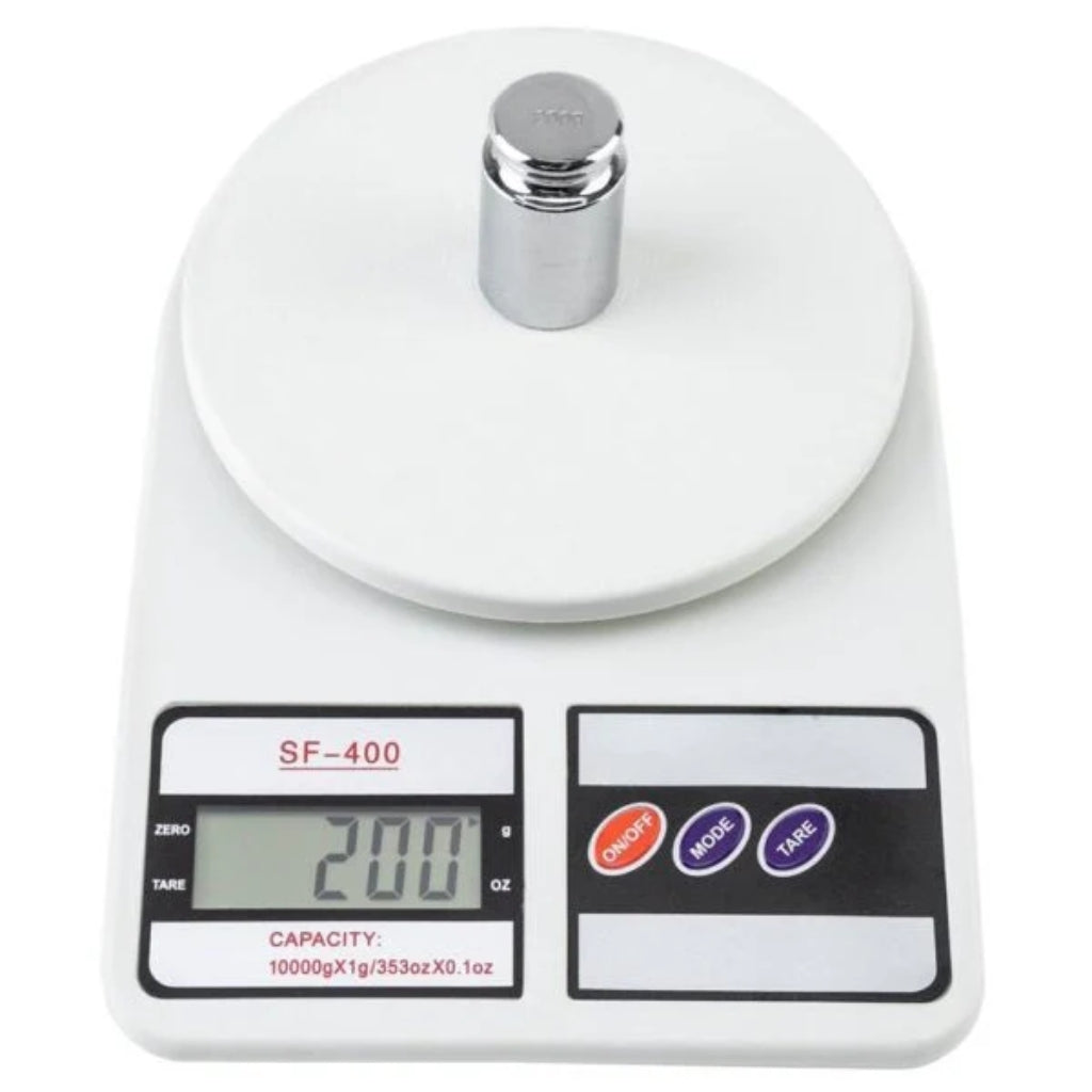 Electronic Kitchen Scale, 10kg Capacity, 1g Precision & SF-400 Model