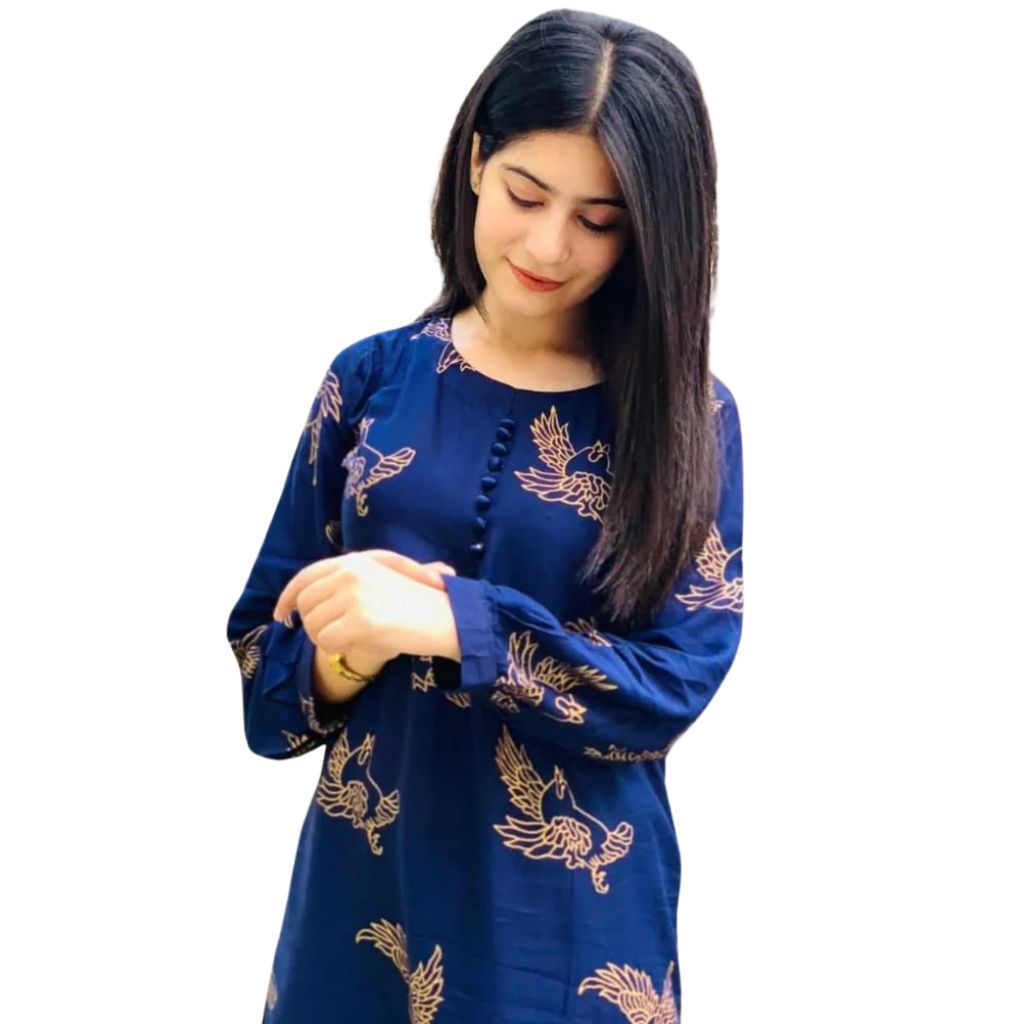 Suit, Stitched Arabic Lawn, Printed Shirt & Trouser, for Women