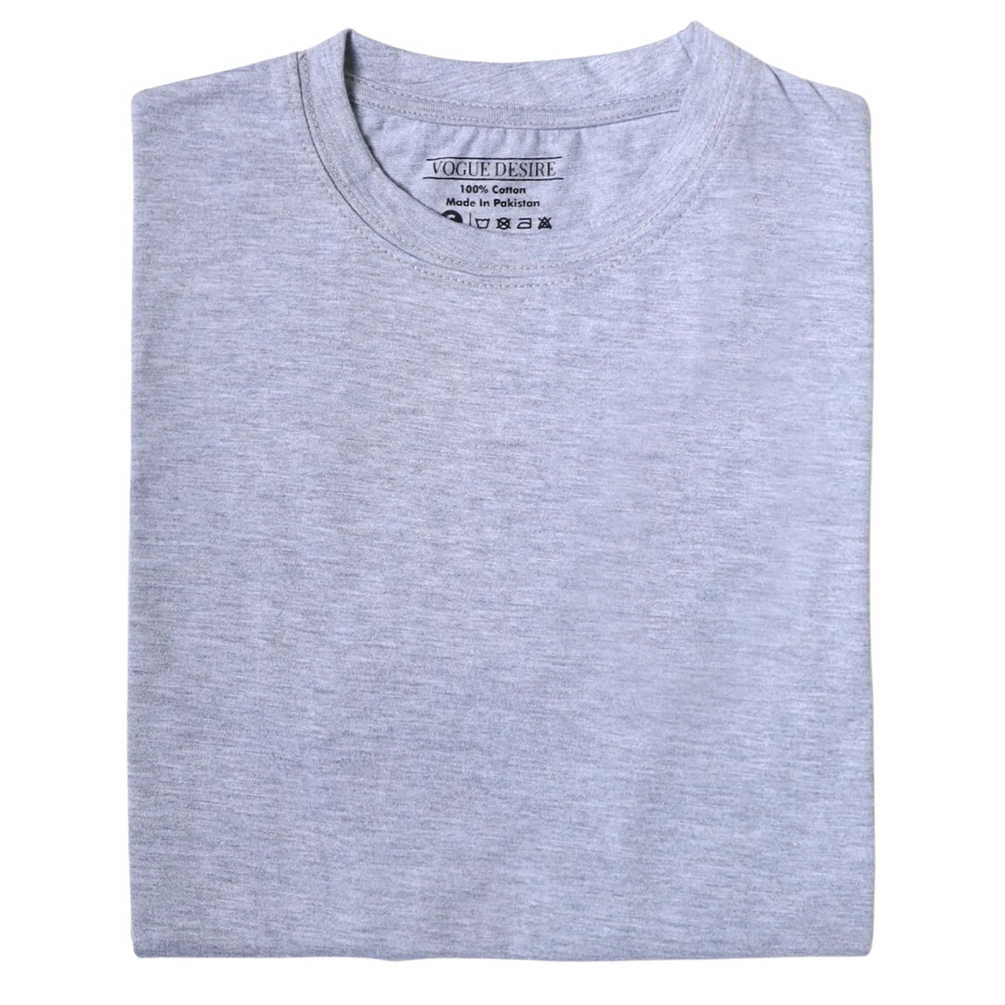T-Shirt, Modern Heather Gray Premium Cotton, for Comfort & Durability