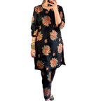 Arabic Lawn Suit, Gulab Print, Lace & Elastic Details, for Women