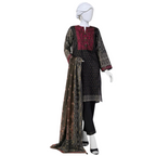 Suit, Original J. Round Neck with Slit, Embroidery Detail, for Women