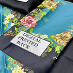 Unstitched Lulusar Shamooz Silk Dress, Digital Print & Embroidery, for Women