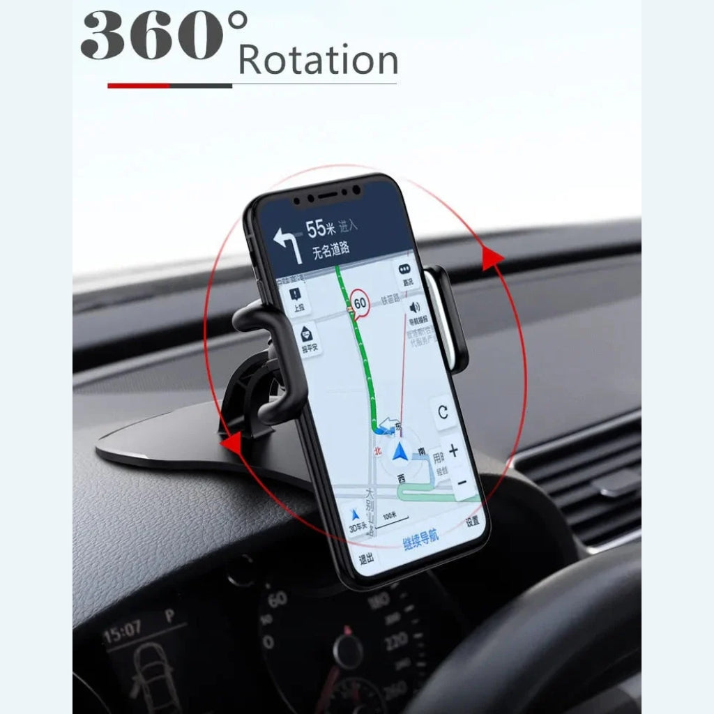 Mobile Holder, 360° Rotating, Universal Car Mount, for Dashboard
