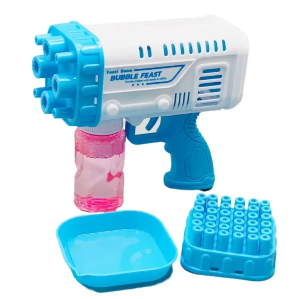 36-Hole Bazooka Bubble Gun, Rechargeable Bubble Blaster, for Kids