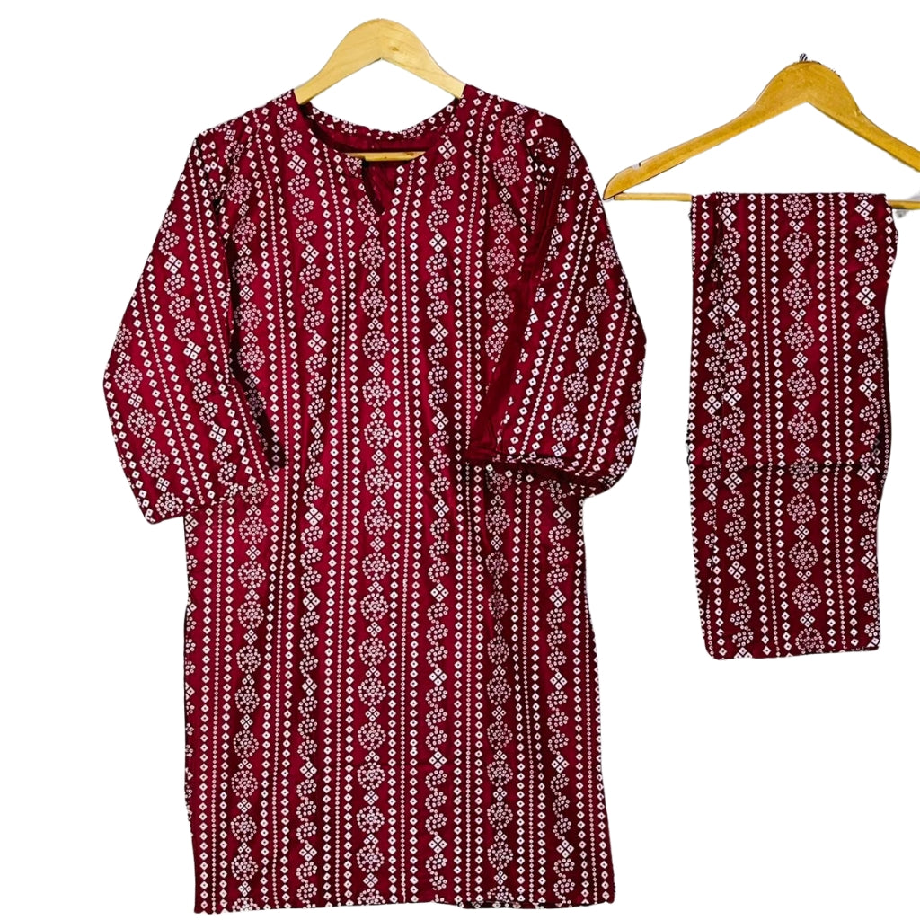 Suit, 2-Piece Chunri Design Stitched Traditional & Elegant, for Women