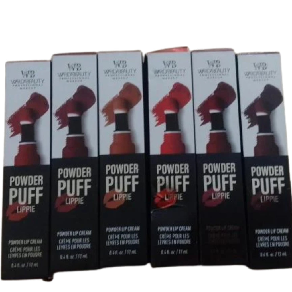 Lipstick/Blush Powder Puff Lip Cream, Matte Finish, Bold Coverage, Multicolor Shades