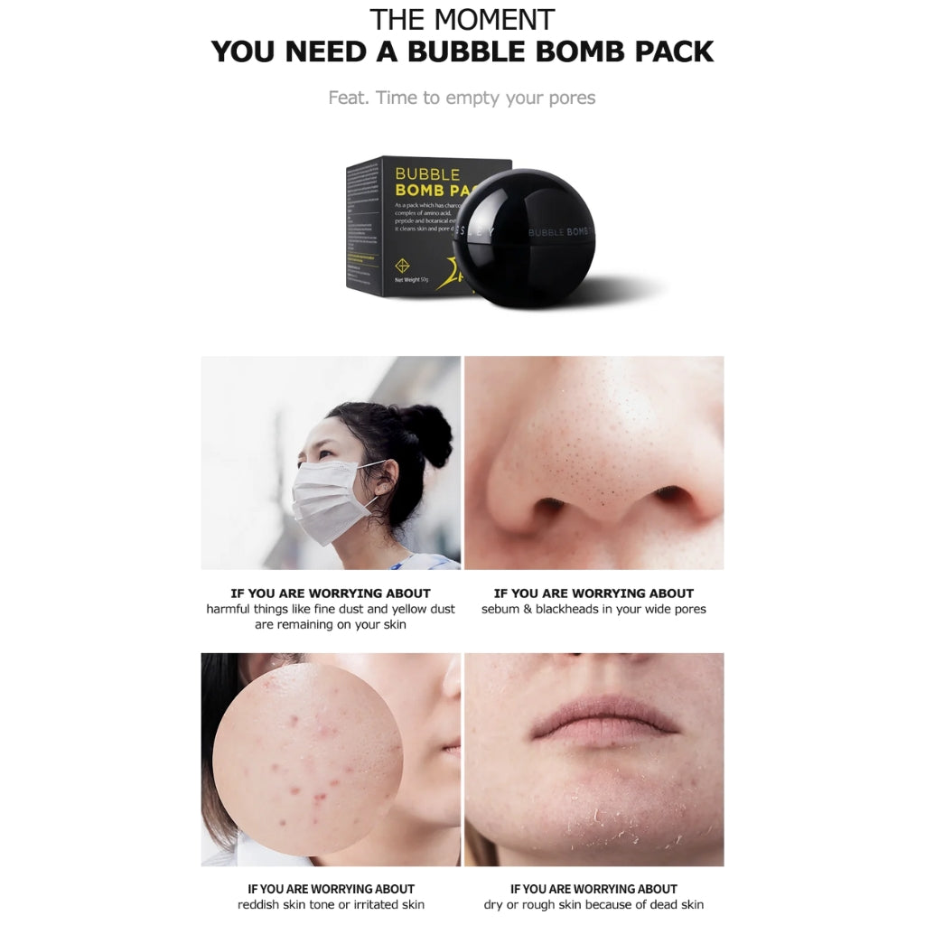 Bubble Bomb Pack, Deep Cleansing & Hydrating, for All Skin Types