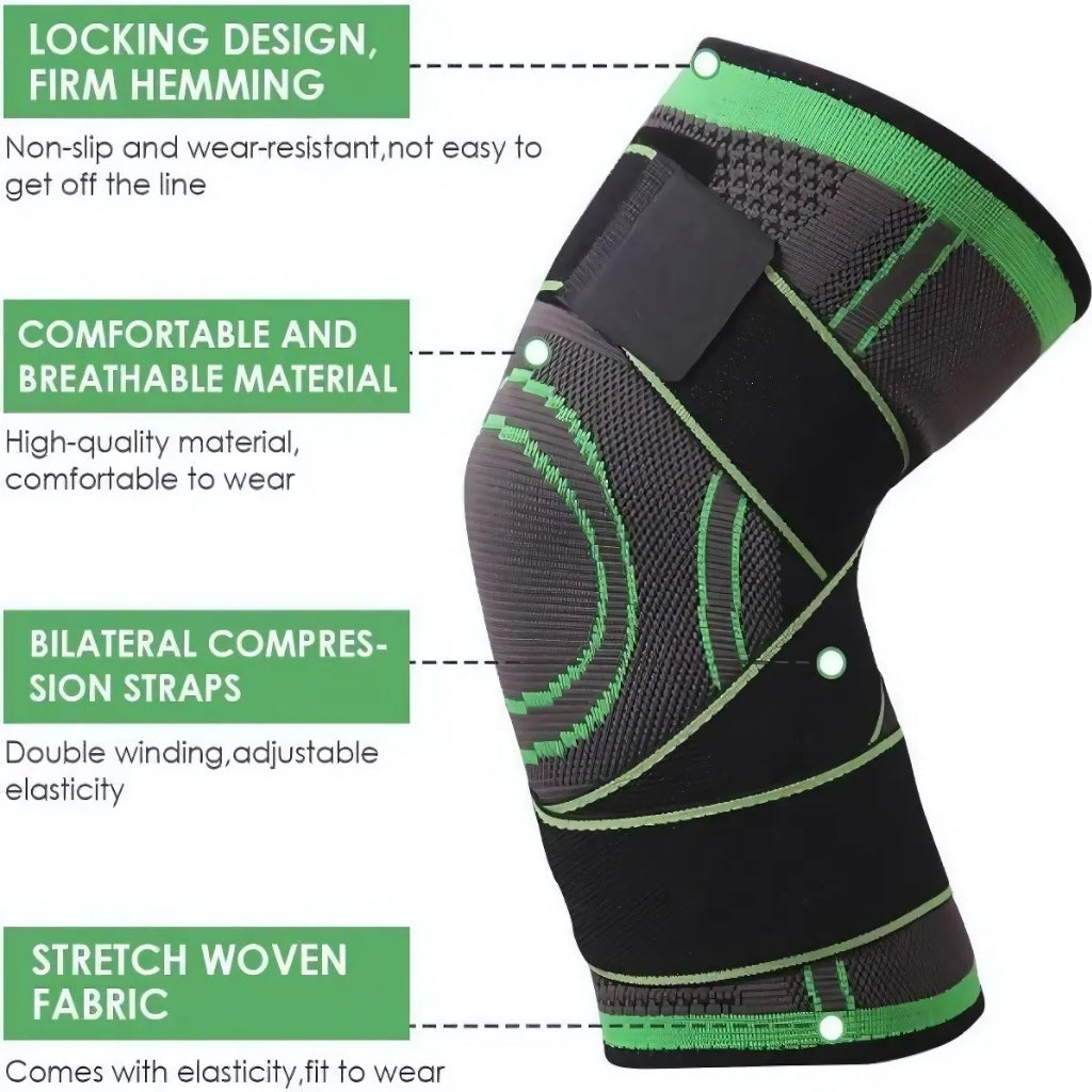 Knee Support Brace, Adjustable Compression & Patella Protection, for Sports & Joint Relief