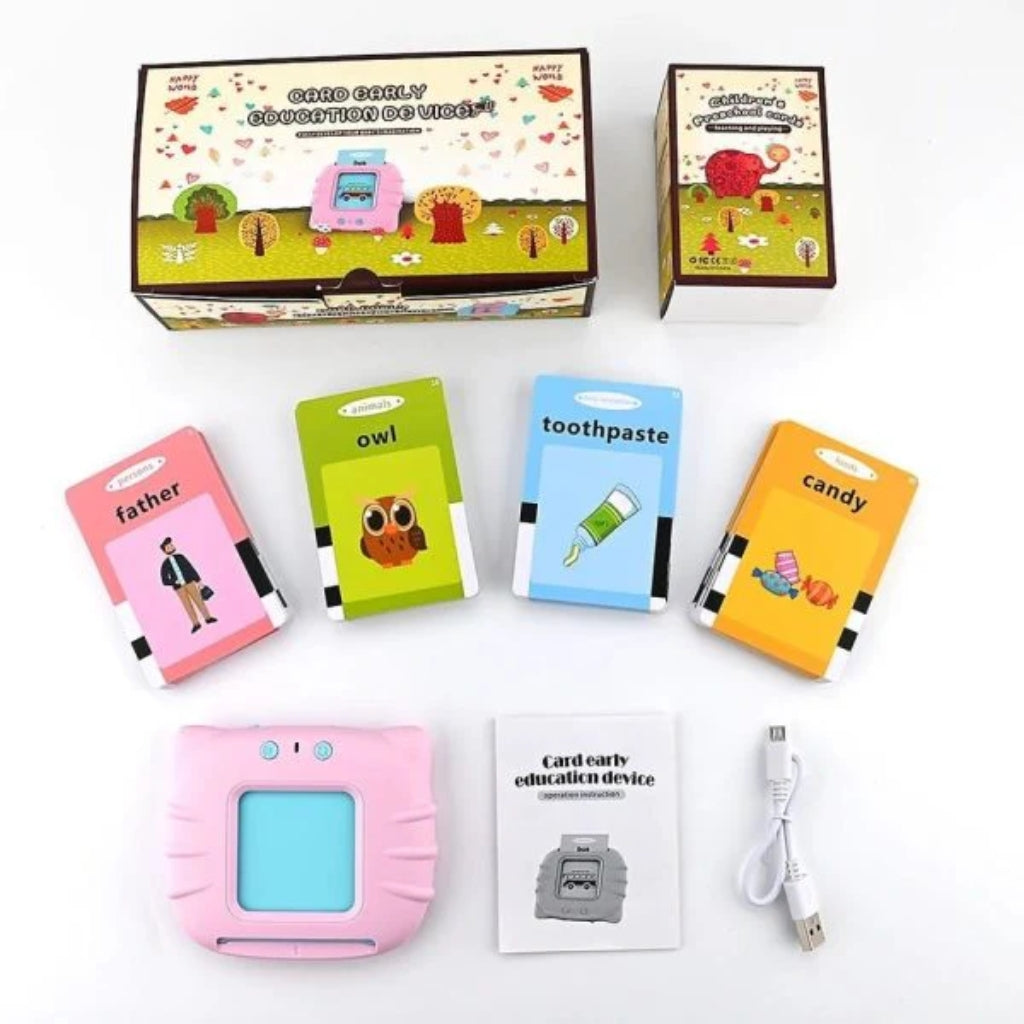 Talking Flash Cards, Audible Reading Machine & Early Learning, for Kids