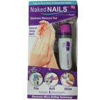 Naked Nails Electronic Tool, Buff & Shine in Seconds, Perfect for Manicures & Pedicures