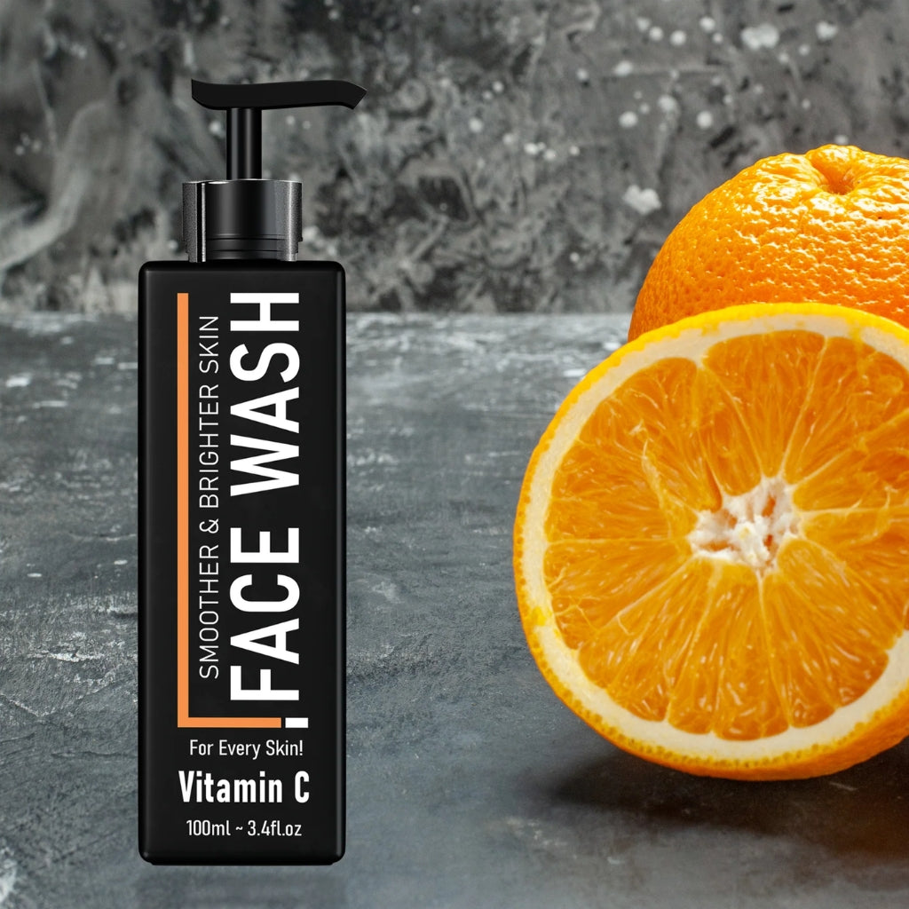 Vitamin C Face Wash, Brightening & Hydrating Cleanser, for All Skin Types