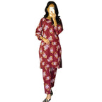 Arabic Lawn 2Pc Suit, Gulab Design, Printed & Stitched, for Women