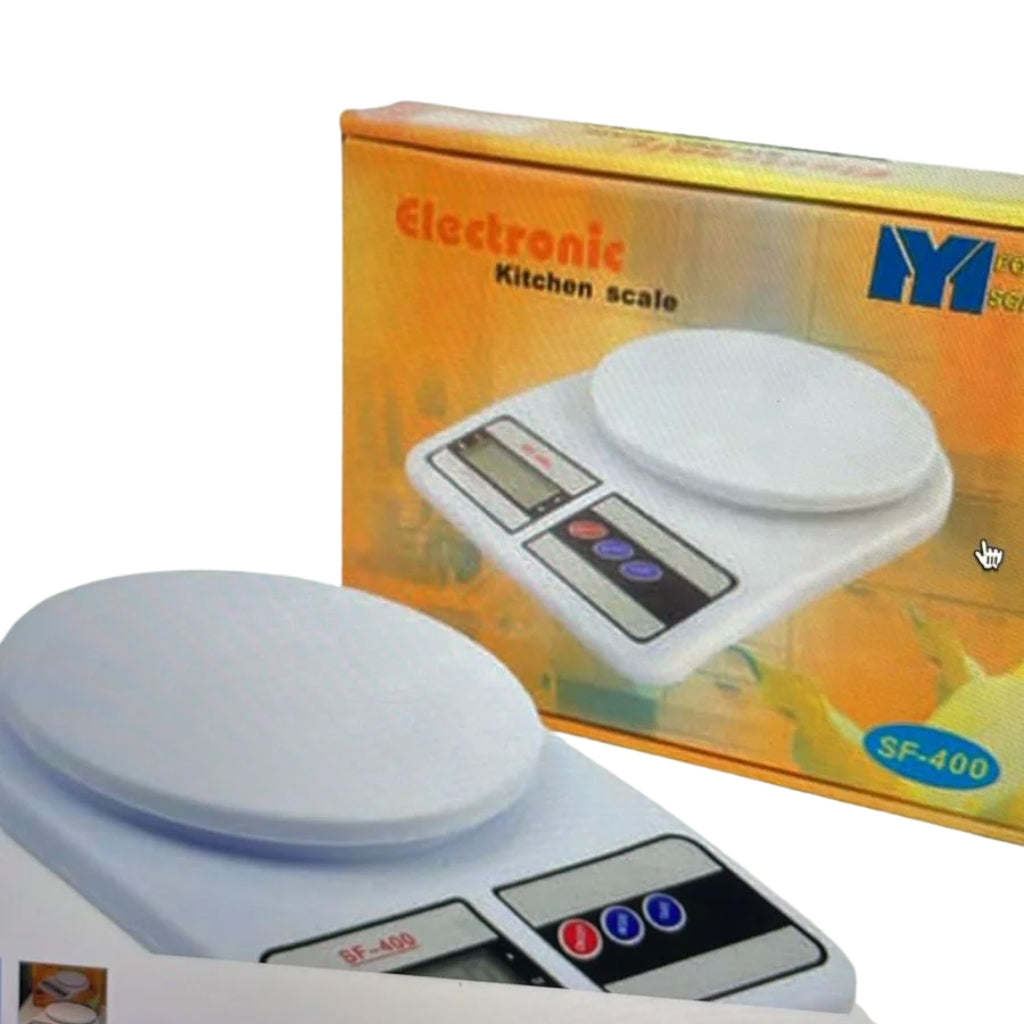 Electronic Kitchen Scale, 10kg Capacity, 1g Precision & SF-400 Model
