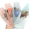 Cute Makeup Brushes with Leather Pouch, 8-Piece Set, Random Colors