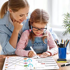 Educational Tracing Workbook, Stroke Practice Book, Ideal for School Starters