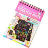 Rainbow Scratch Note Pad, 10x14cm Drawing Book, Non-Toxic Art Activity for Kids