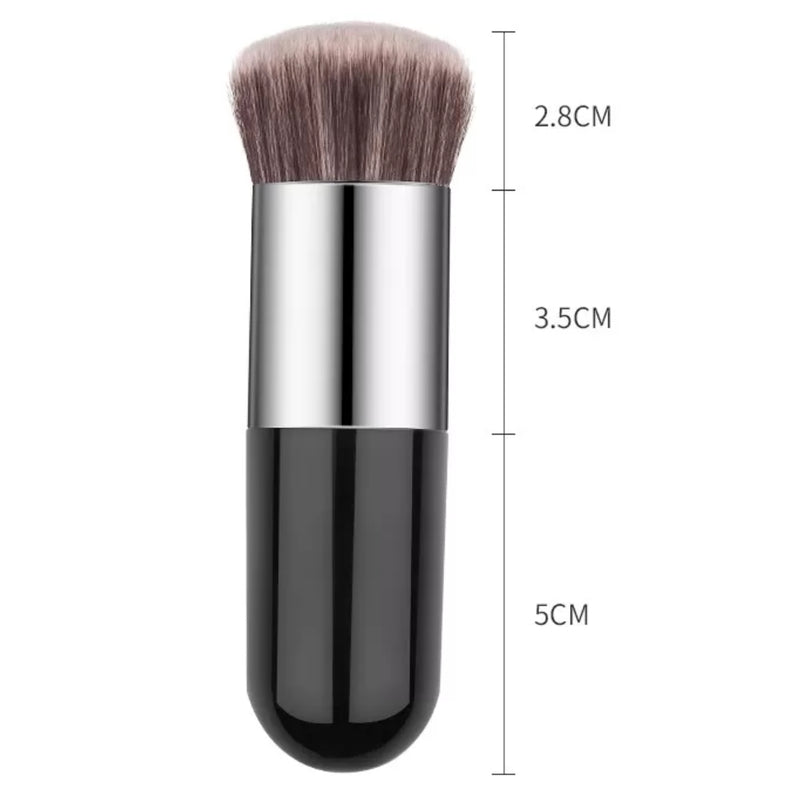 Chubby Pier Foundation Brush, Soft Bristles & Flat Head, for Women
