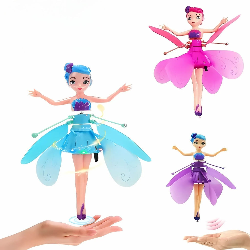Magic Flying Fairy Princess Doll, LED Light Toy, for Kids Entertainment