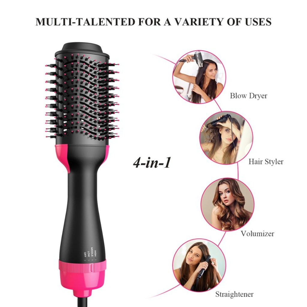 One Step 2-in-1 Hot Air Brush, Hair Dryer, Straightener & Volumizer Unisex Use
