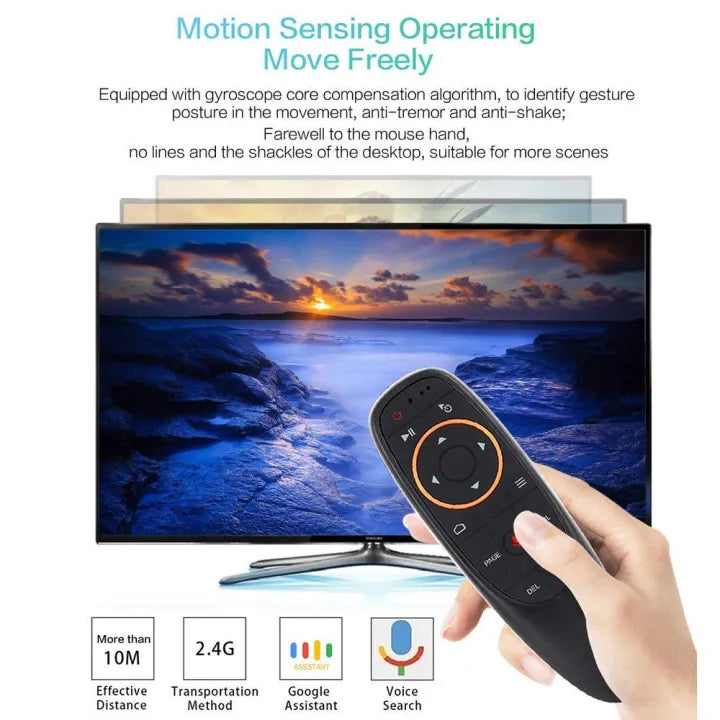Wireless Air Mouse with Gyroscope Voice Remote for TV Box Laptop