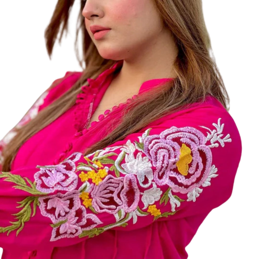 Hoor Embroidered 2Pcs Linen Suit, Elegant & Stylish Wear, for Women