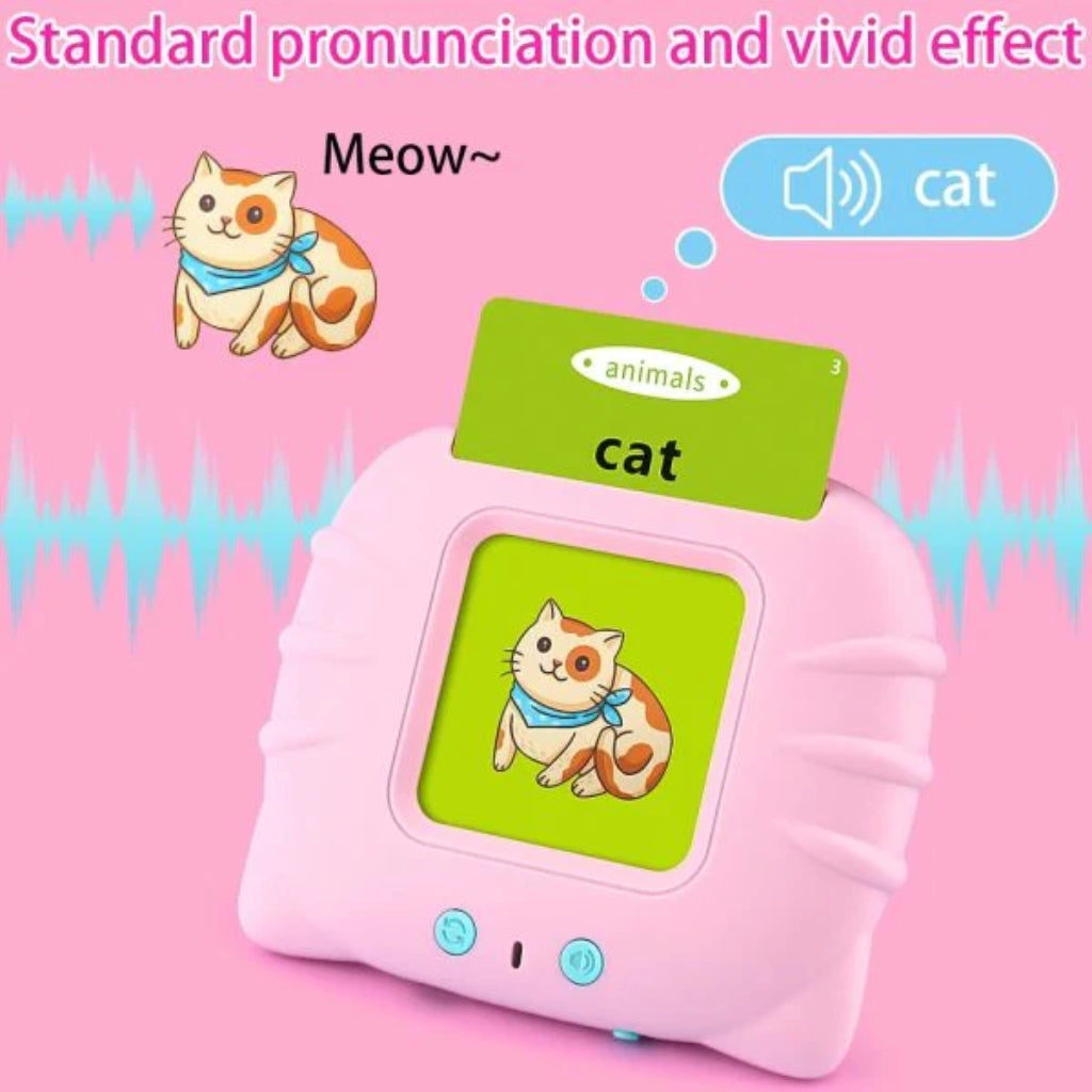 Talking Flash Cards, Audible Reading Machine & Early Learning, for Kids