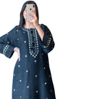Suit, Sequence Embroidered, Block Printed & Comfortable Fit, for Women