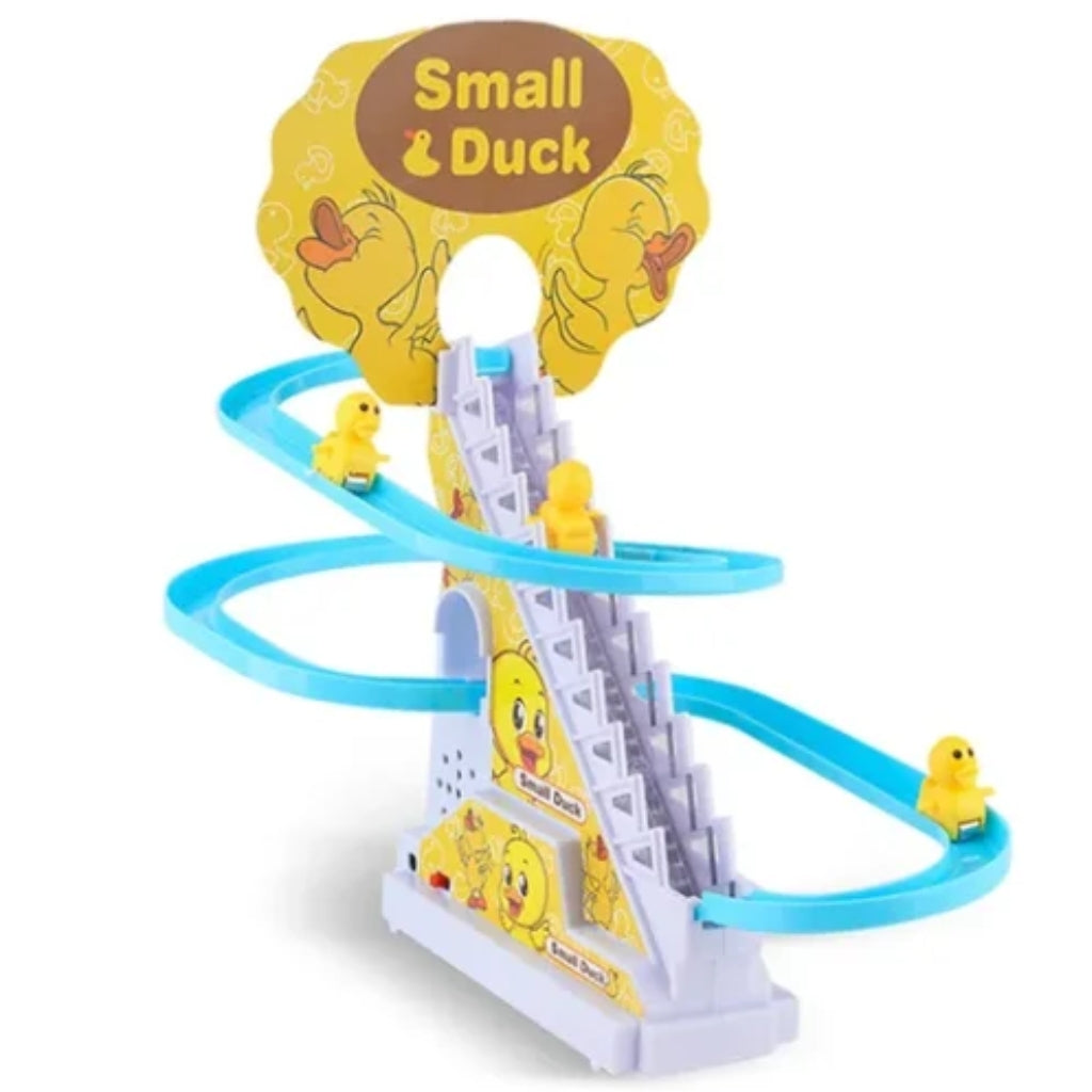 Electric Duck Climbing Stairs Toy, Flashing Lights & Music, for Kids