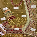 Asim Jofa Most Beautiful Article Crinkle Chiffon Embroidered 2024