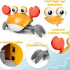 Tummy Time Crawling Crab, Moving Toy, Interactive & Musical, for Babies & Toddlers