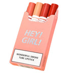 Hey Girl Pack of 4 Smoke Lipstick, High Pigment & Creamy Formula