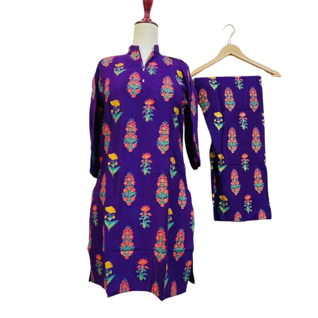 Arabic Lawn Suit, Flower 3D Design & Floral Print, for Women