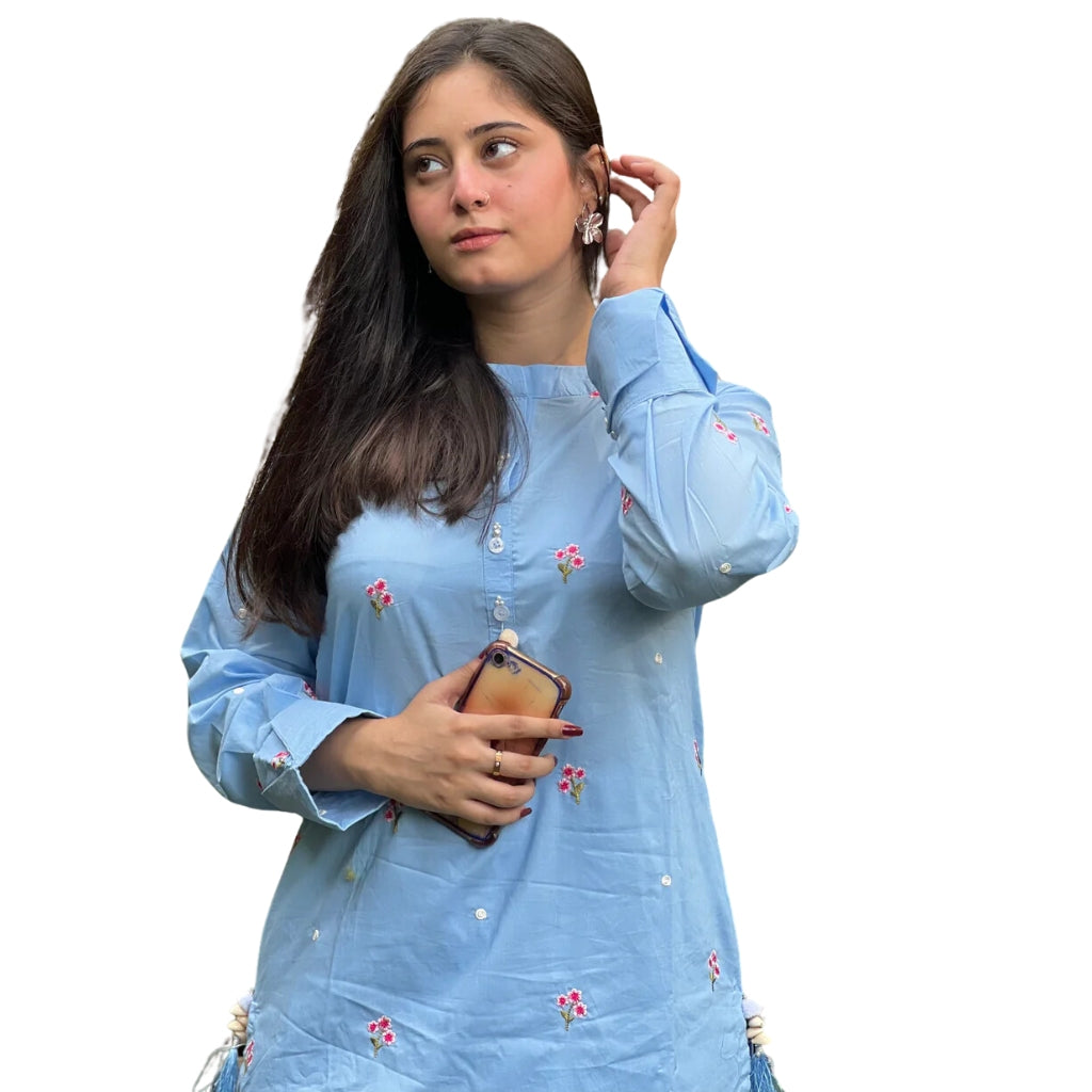 Chandni 2 Pc Cord Set, Luxury Lawn Dress, for Ultimate Comfort