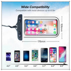 Mobile Waterproof Cover, Universal Water/Dust Proof Case, for Swimming & Outdoor