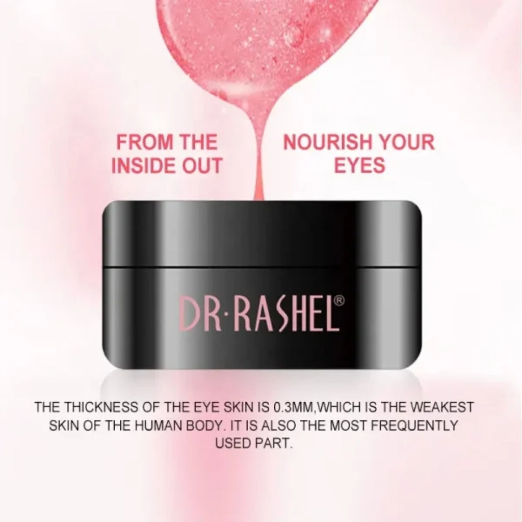 Dr. Rashel Ruby Hydrogel Eye Mask, Firming & Radiance Boost, for Unisex
