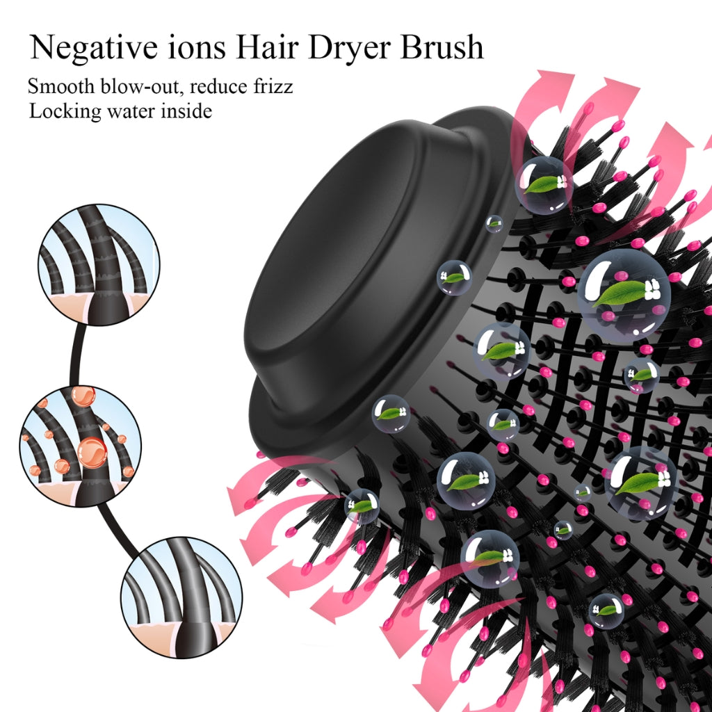 One Step 2-in-1 Hot Air Brush, Hair Dryer, Straightener & Volumizer Unisex Use