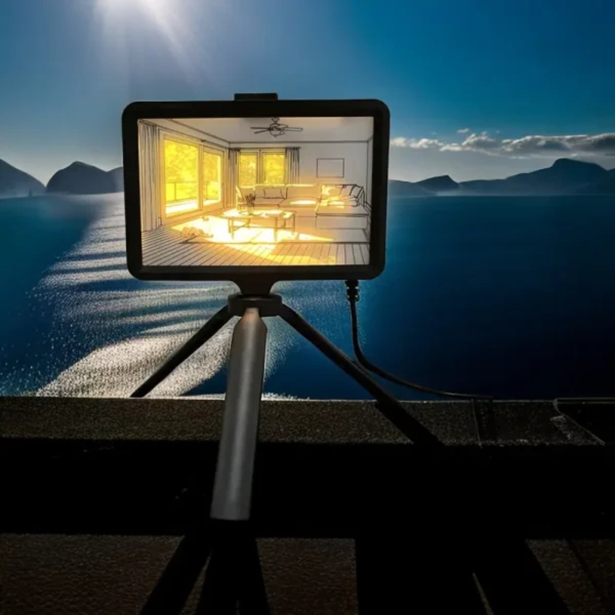 LED Glowing Art Photo Frame, 3-Color Adjustable Lights, Decorative