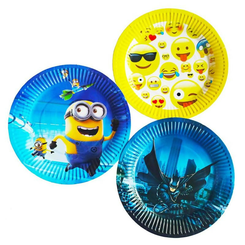 Character Birthday Plates | 10 Pcs Set