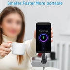 Keychain Power Bank, Portable Charger, 1500mAh, Ultra-Compact, Black