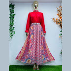 Skirt & Top, Imported Chiffon Elegance & Effortless Style, for Women