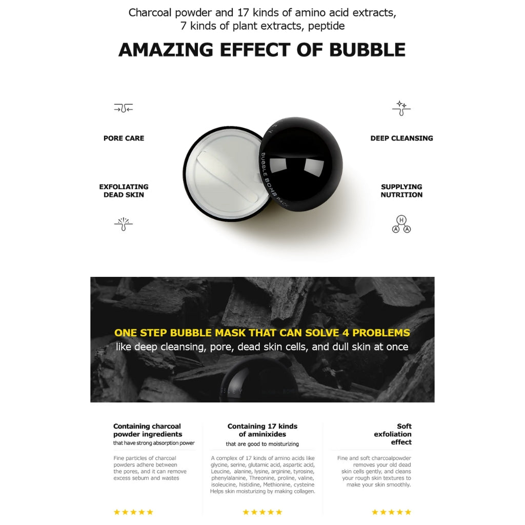 Bubble Bomb Pack, Deep Cleansing & Hydrating, for All Skin Types