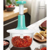 Manual Hand Push Chopper, Unbreakable Body with 2.4L Capacity, for Vegetables & Meat
