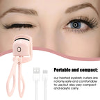 Heated Eyelash Curler, Portable & Quick Heating, Perfect for All Lash Types