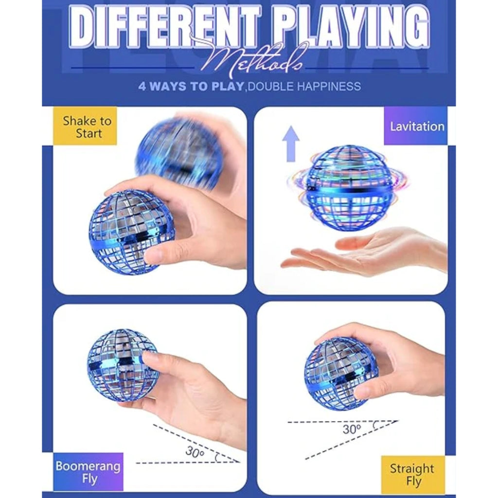 Hovering Fidget Ball, Boomerang Flying Toy, Indoor & Outdoor Fun