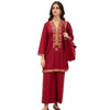 Arabic Lawn Suit, Pyramid Design & Free Handbag, for Women