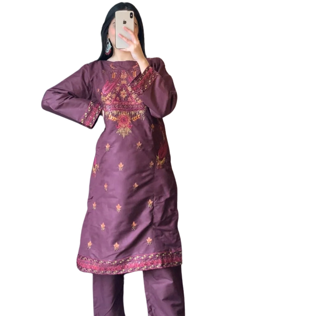 Embroidered Suit, 2-Piece Cotton Lawn, Stylish & Comfortable, for Women