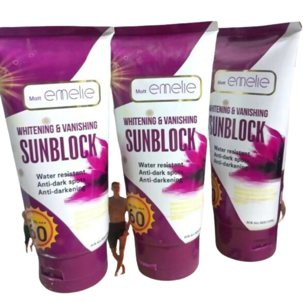 Sunblock SPF 60, Whitening & Vanishing & Lightweight, for All Skin Types