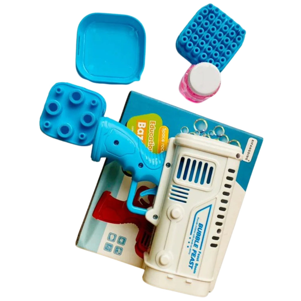 36-Hole Bazooka Bubble Gun, Rechargeable Bubble Blaster, for Kids
