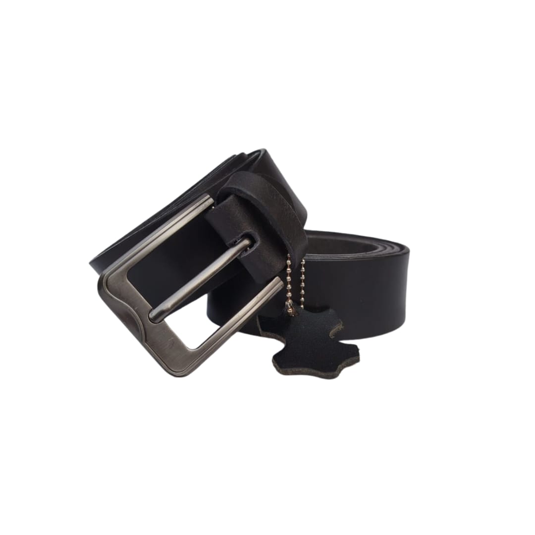 Leather Belt, Pin Buckle, Casual and Formal Wear, for Men